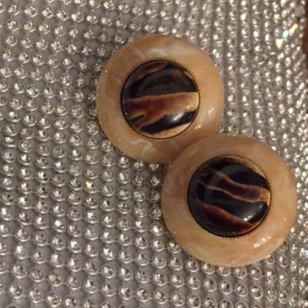 Vintage non pierced earing / Vintage boucle d'oreille non percés